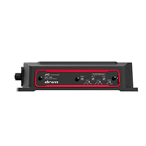 JVC KS-DR2104DBT Compact 4-Channel 600 Watt Car Amplifier with Bluetooth Streaming. Built for Marine, ATV and Powersport Applications. Waterproof, Dustproof, Rust Proof and Vibration Proof JVC KS-DR2104DBT Compact 4-Channel 600 Watt Car Amplifier with Bluetooth Streaming. Built for Marine, ATV and Powersport Applications. Waterproof, Dustproof, Rust Proof and Vibration Proof